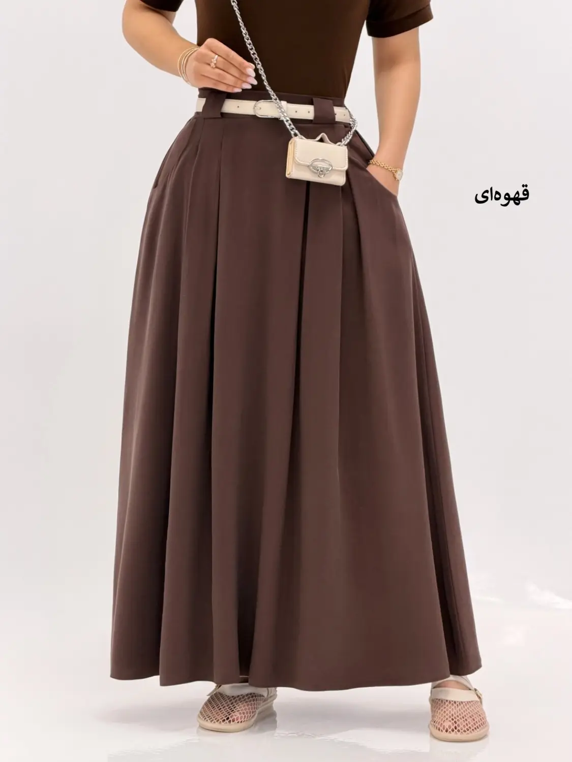6690-دامن سیلک لئو